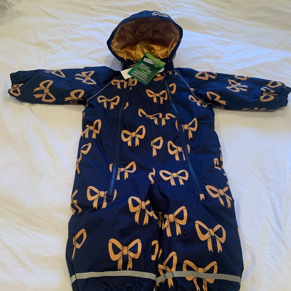 Mini Rodini Baby Alaska Bow Snowsuit 18-24 months